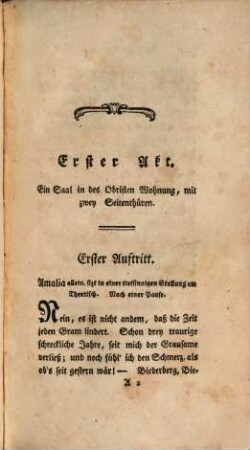 Die Badekur : ein Lustspiel in zwey Aufzügen