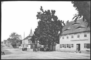 Mühlberg/Elbe. Vorstadt mit Restauration zum Bürgergarten