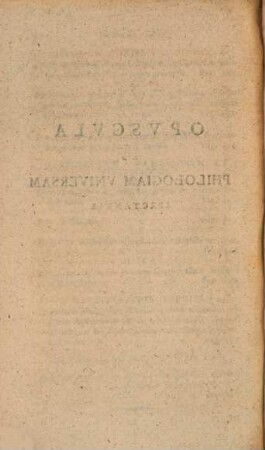 Opuscula varii argumenti
