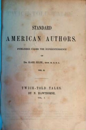 Twice-told Tales, 1