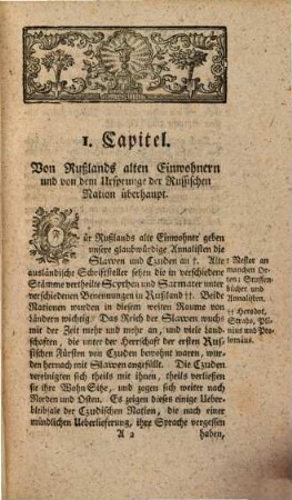 Alte Russische Geschichte : von dem Ursprunge der Russischen Nation bis auf den Tod des Großfürsten Jaroslaws des Ersten, oder bis auf das Jahr 1054