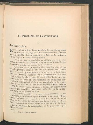 El problema de la conciencia
