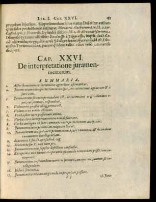 Cap. XXVI. De interpretatione iuramentorum.