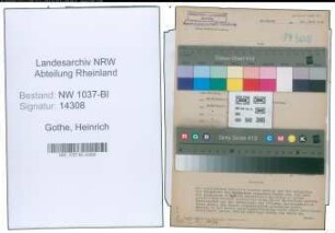 Entnazifizierung Heinrich Gothe , geb. 16.12.1886 (Fabrikant)
