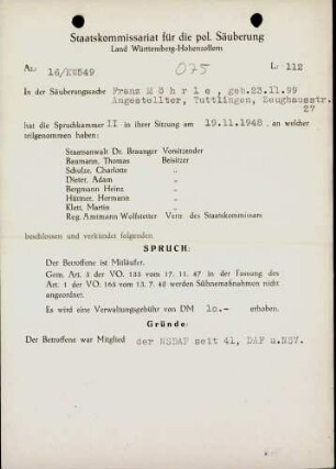 Möhrle, Franz