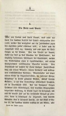 Paris im Jahre 1836