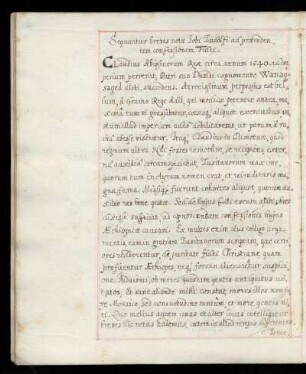 Hiob Ludolf: Breves notae ad confessionem fidei Claudii Aethiopiae rex