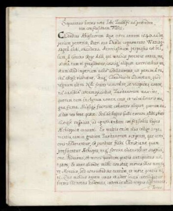 Hiob Ludolf: Breves notae ad confessionem fidei Claudii Aethiopiae rex