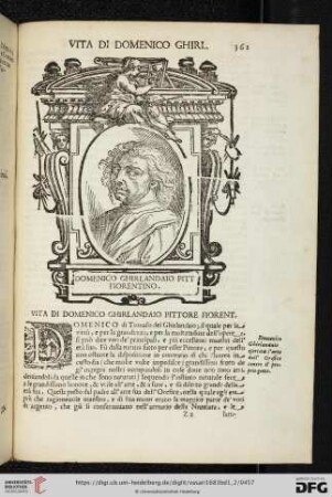 Vita di Domenico Ghirlandaio Pittore fiorent