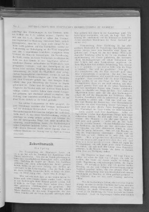 Zukunftsmusik. Ein Epilog.