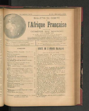 Contre De L'Afrique Francaise.
