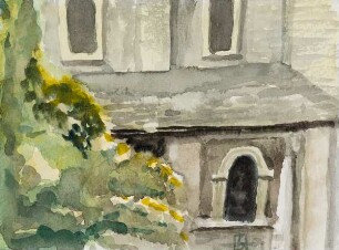 Ohne Titel (Detail-Ansicht der Kirche von Shoreham by Sea)