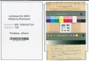 Entnazifizierung Johann Kursawa , geb. 00.00.0000 ()