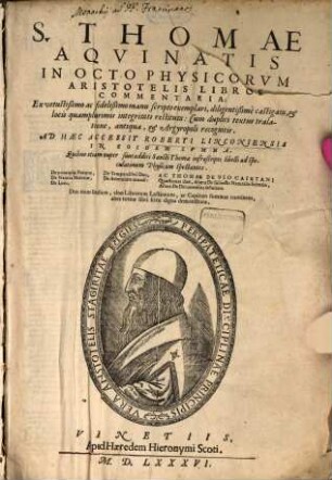 In VIII Physicorum Aristotelis libros Commentaria