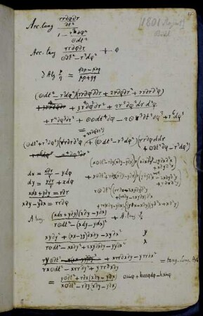 [Entwicklungen, anscheinend zur Mondtheorie, Störungen des Aphels (1801 August)]