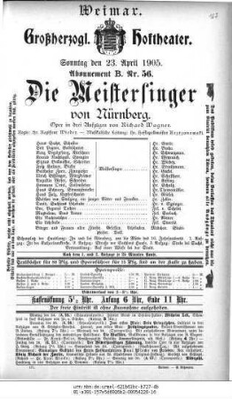 Die Meistersinger von Nürnberg