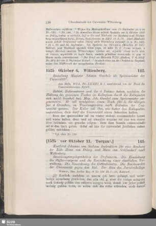 143. [1525, vor Oktober 11. Torgau]