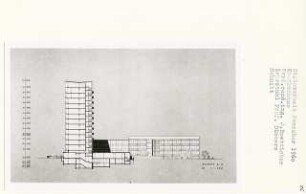 Krankenhaus, Berlin-Tiergarten (Diplomarbeit bei Kurt Dübbers): Schnitt 1:200