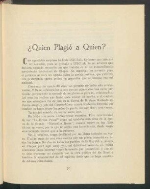 ¿Quien plagió a quien?
