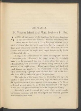 Chapter VI. - St. Vincent Island and Mont Soufrière in 1812.