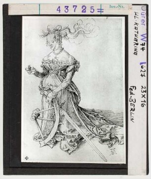 Albrecht Dürer: Hl. Katharina. Feder. Berlin
