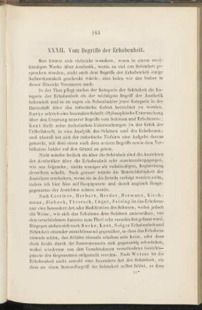 XXXII. Vom Begriffe der Erhabenheit.