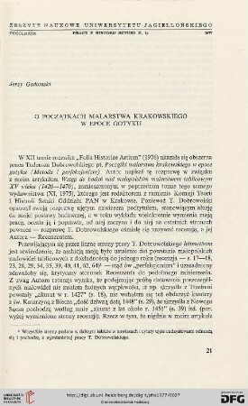 14: O początkach malarstwa krakowskiego w epoce gotyku