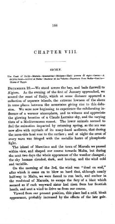 CHAPTER VIII. - SICILY. The Coast of Sicily - Marsala - Quarantine - Medusæ - Their powers of sight - Cuvier - A dolphin hunt - Arrival at Malta - Harbour of La Valetta - Departure from Malta - Candia - Shore