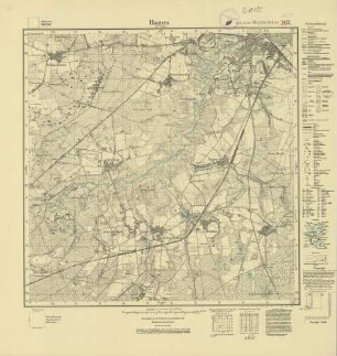 2422 (alte Nr.: 1026) Hagen bei Stade, Meßtischblatt (4cm - Karte)