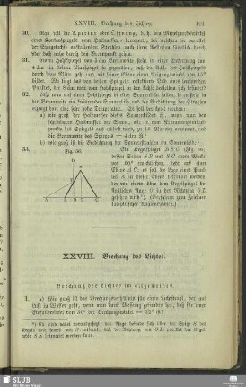 XXVIII. Brechung des Lichtes