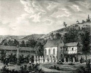 Begräbniß im Convents Garten des Klosters Lichtenthal