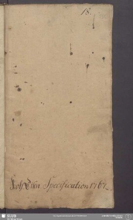 Roh Eisen Specification 1767