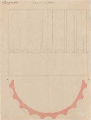 Gärtner, Friedrich von; Aschaffenburg; Pompejanisches Haus (Pompejanum) - Säule (Schnitt)