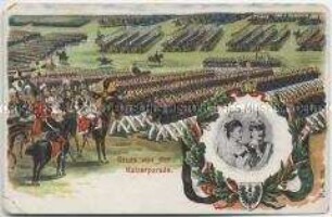 Postkarte zur Kaiserparade