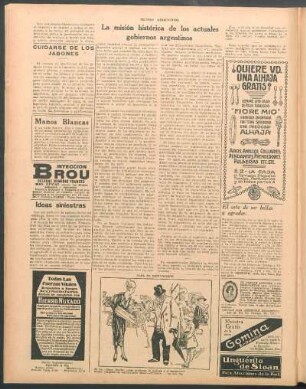 La misión histórica de los actuales gobiernos argentinos