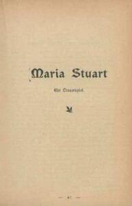 Maria Stuart. Ein Trauerspiel