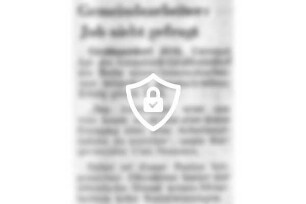 Gemeindearbeiter: Job nicht gefragt