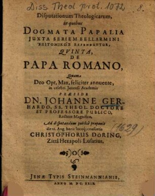 De Papa Romano