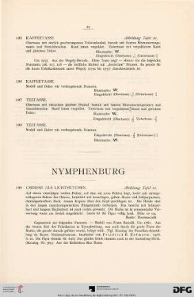Nymphenburg (Nr. 109-111)