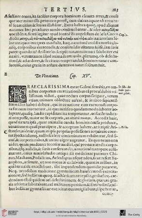 Cap. XV.: De Venatione