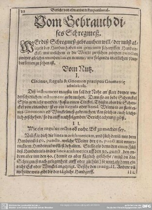II. Wie ein angulus restus 08 recht Eck zu machen sey.