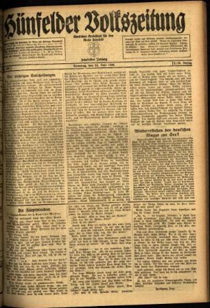 Ausgabe vom Samstag, den 24. Juli 1920.