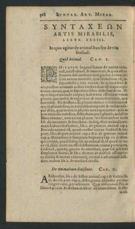 Syntaxeōn Artis Mirabilis, Liber XXXIII.