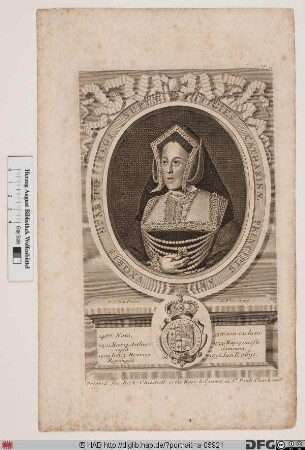 Bildnis Katharina, Königin von England, geb. Prinzessin von Aragon