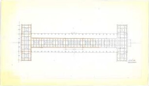 Döllgast, Hans; München; Alte Pinakothek, Wiederaufbau - Dachaufsicht
