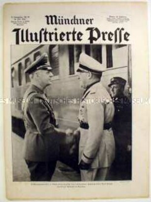 Wochenzeitschrift "Münchner Illustrierte Presse" u.a. über Staatsbesuch von Mussolini in München