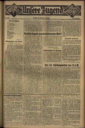 Zweite Ausgabe vom Mittwoch, den 21. November 1934.