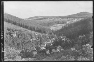 Kipsdorf. Blick auf Kipsdorf und Bärenfels