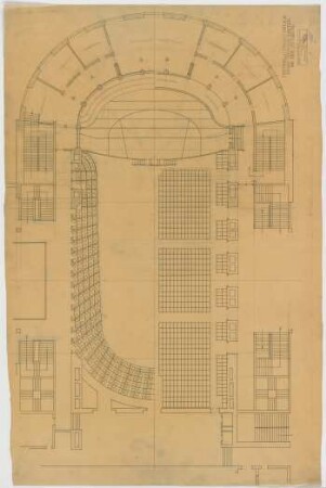 Thiersch, Friedrich von; Frankfurt / Main (Hessen); Festhalle - Ostseite (Grundriss)