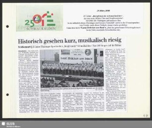 25 Jahre "Bergfreunde Schmalkalden"